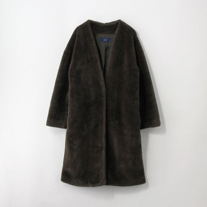 SHIPS:WOOL BOA N/C COAT