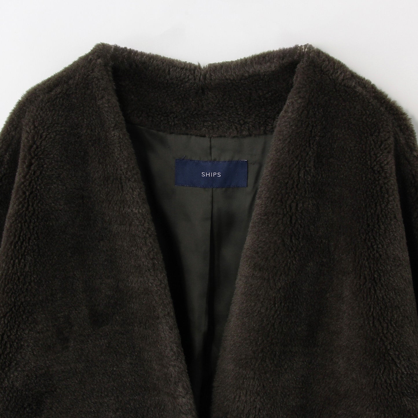 SHIPS:WOOL BOA N/C COAT