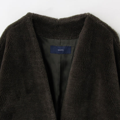 SHIPS:WOOL BOA N/C COAT