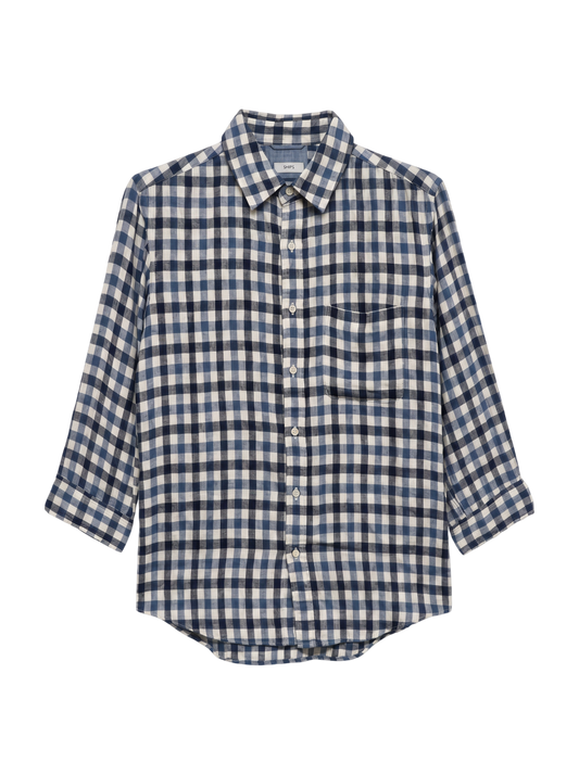 SHIPS:REG/C INDIGO 7/S SHIRTS