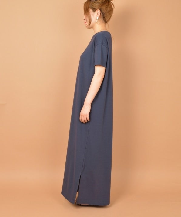 【UVカット】liflattie ships:カットソー ショートスリーブ ワンピース