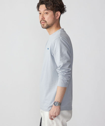 【SHIPS別注】LACOSTE: ガーメントダイ ピケ ロングスリーブ Tシャツ (ロンT)