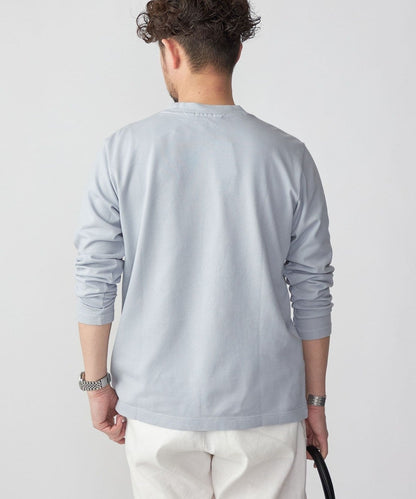 【SHIPS別注】LACOSTE: ガーメントダイ ピケ ロングスリーブ Tシャツ (ロンT)
