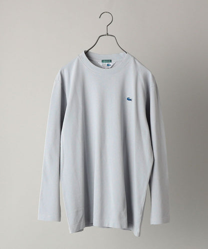 【SHIPS別注】LACOSTE: ガーメントダイ ピケ ロングスリーブ Tシャツ (ロンT)