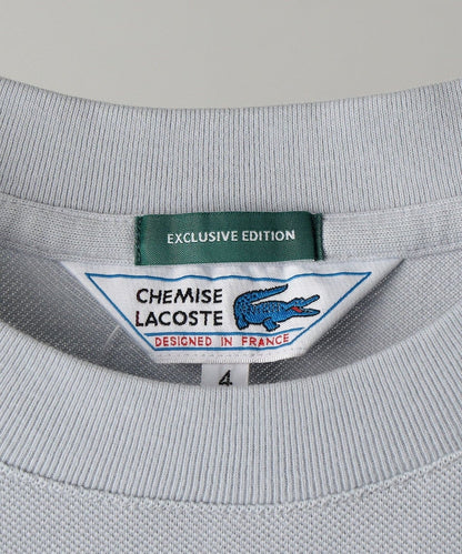 【SHIPS別注】LACOSTE: ガーメントダイ ピケ ロングスリーブ Tシャツ (ロンT)