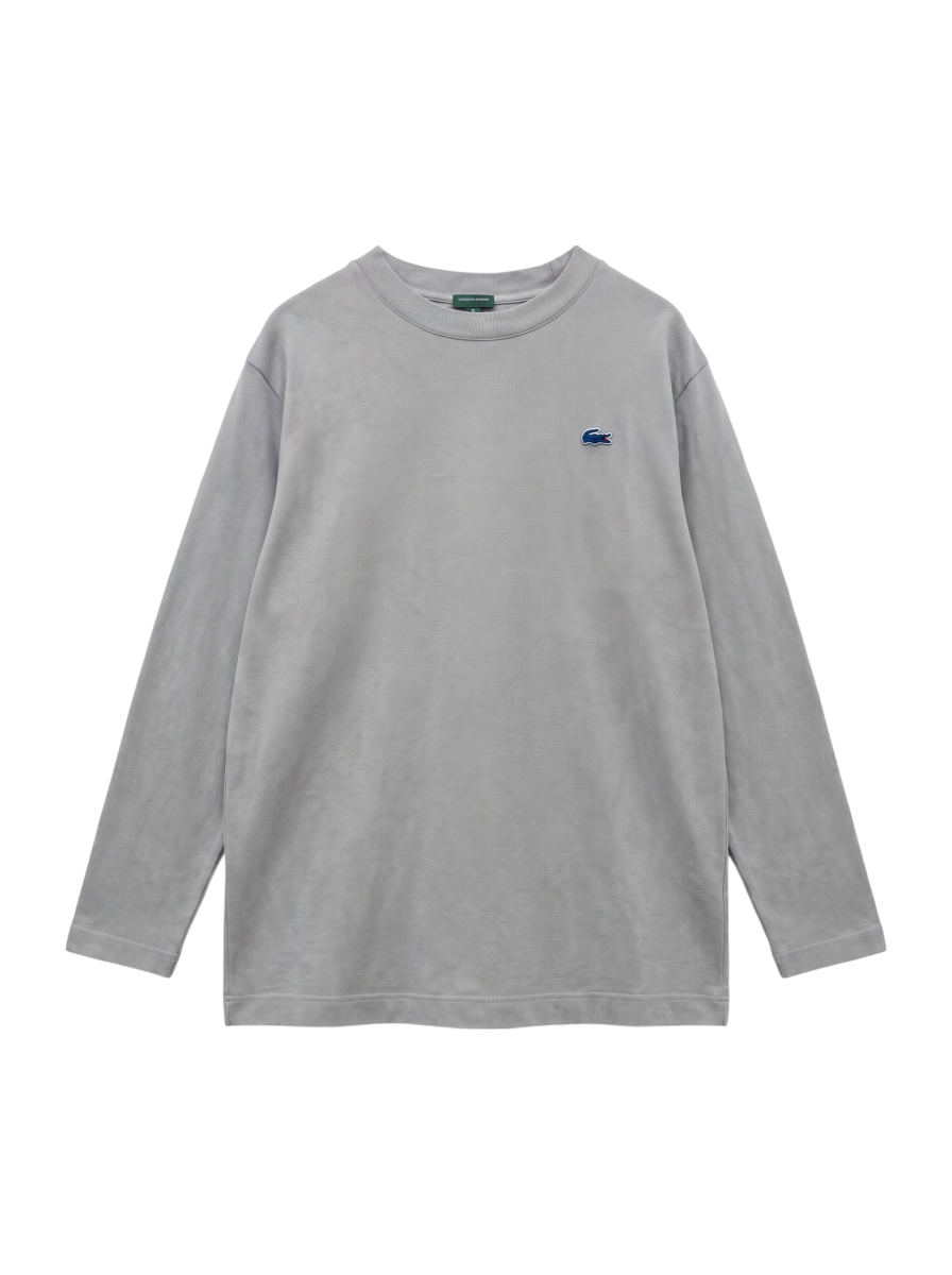 【SHIPS別注】LACOSTE: ガーメントダイ ピケ ロングスリーブ Tシャツ (ロンT)