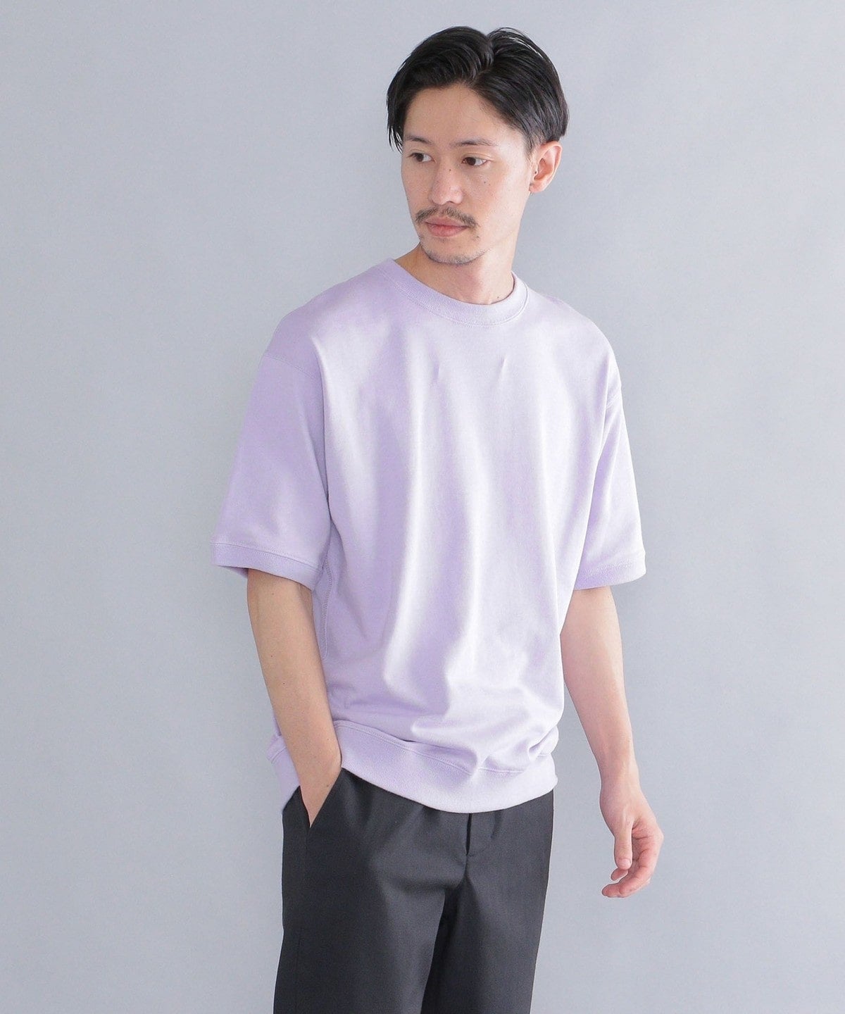 SHIPS: スヴィン コットン スウェット Tシャツ