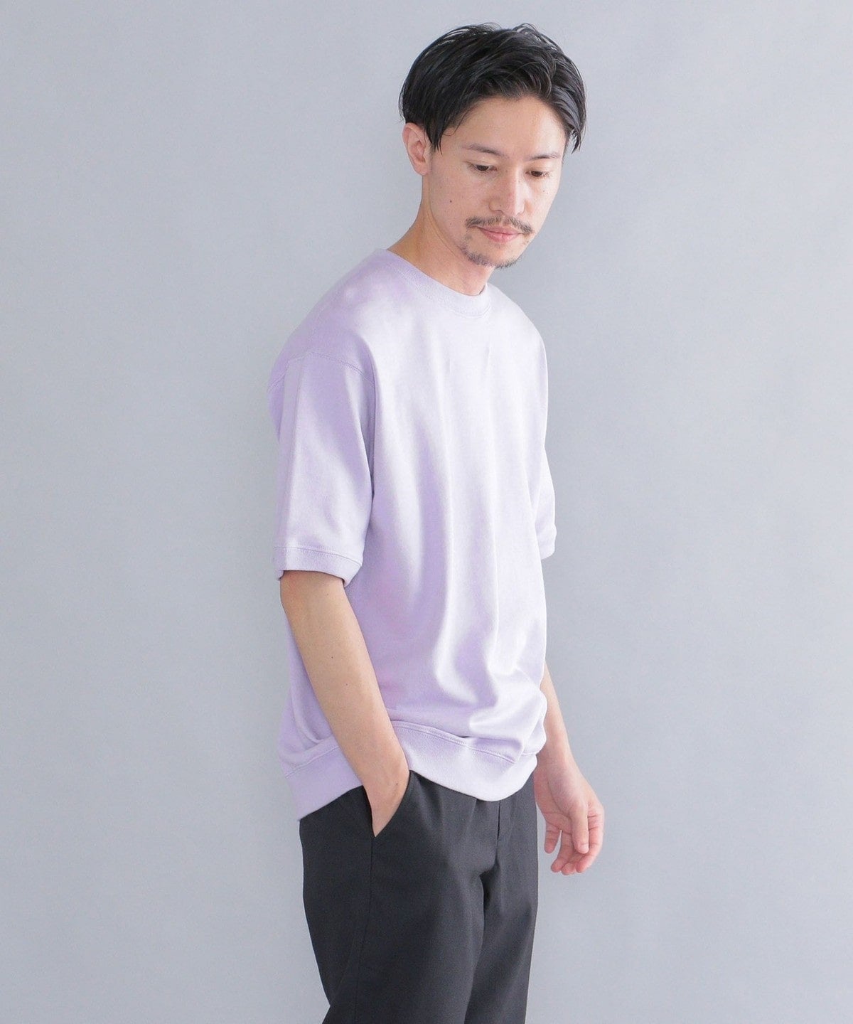 SHIPS: スヴィン コットン スウェット Tシャツ