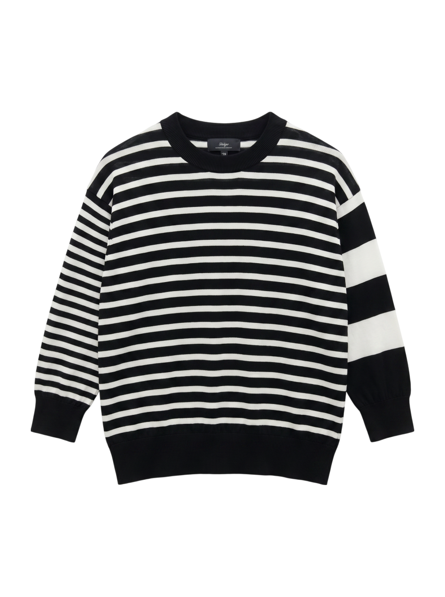 Primary NavyLabel: 〈手洗い可能〉 シーアイランド コットン ボーダー ニット
