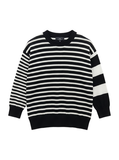 Primary NavyLabel: 〈手洗い可能〉 シーアイランド コットン ボーダー ニット