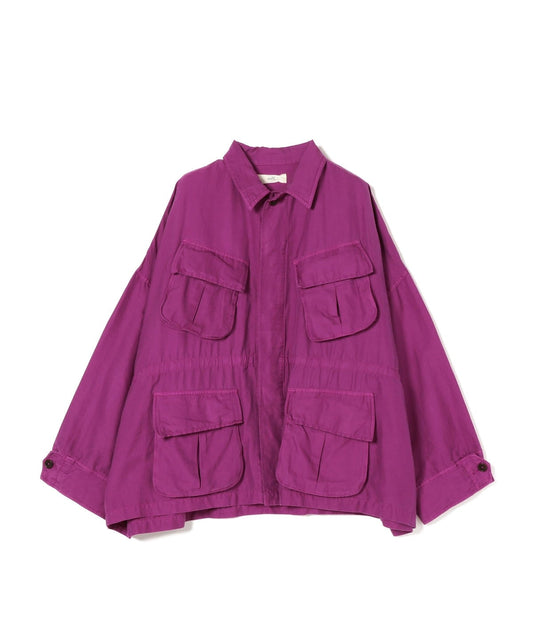 unfil:シルクコットンツイルミリタリージャケット