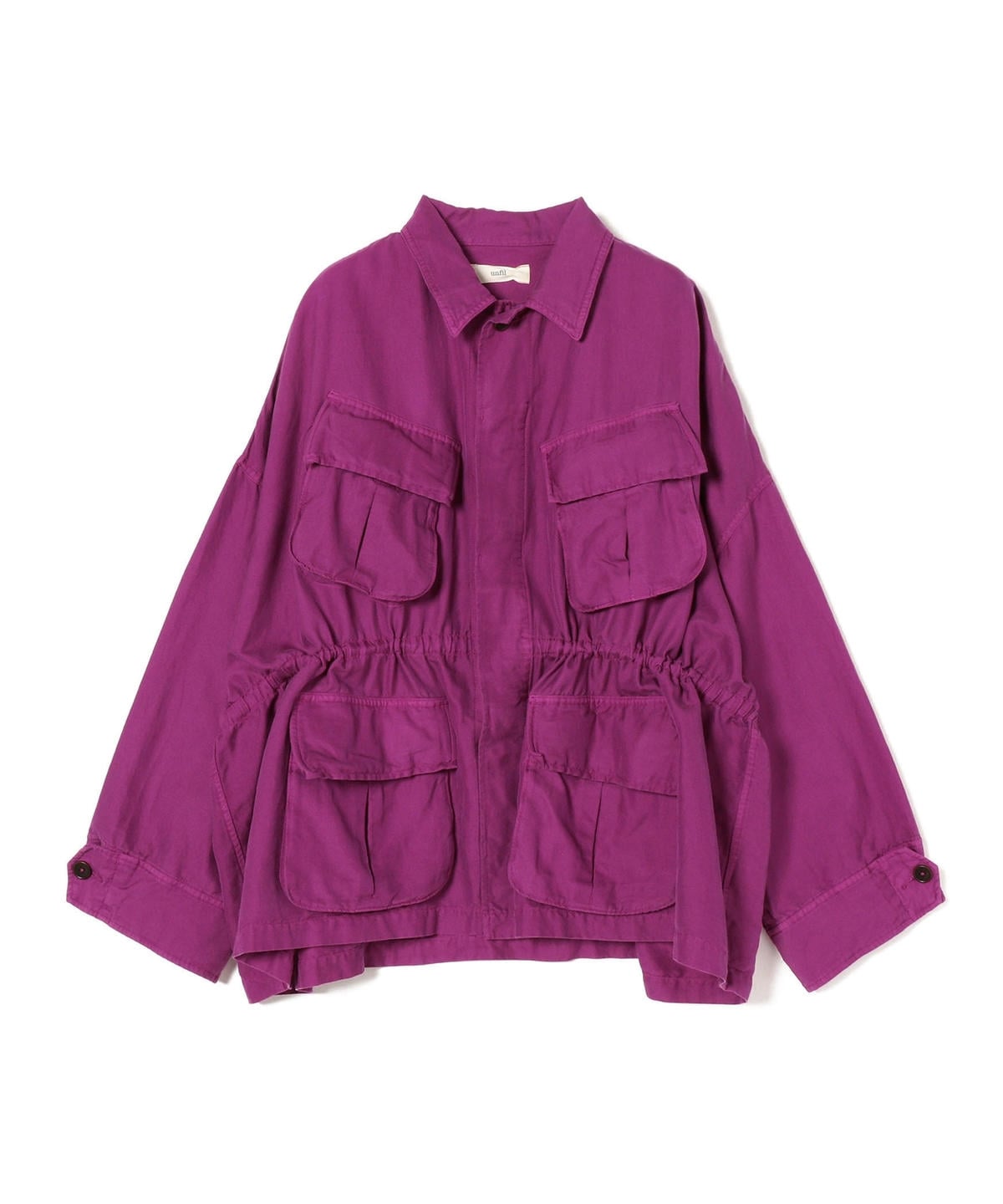 unfil:シルクコットンツイルミリタリージャケット