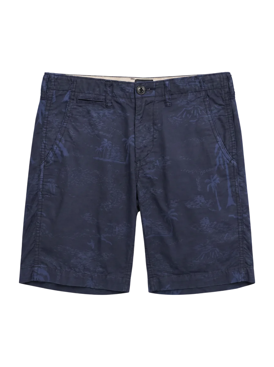 SHIPS:TAPERED SHORTS PRT/MOTIF 78