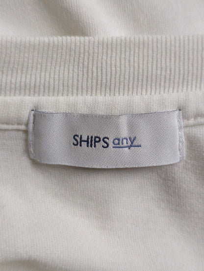 SHIPS any:〈ウォッシャブル〉COMFY ロゴ ロングスリーブ TEE