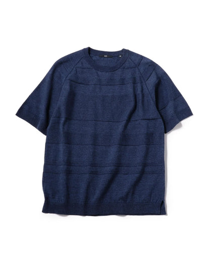 SHIPS: ランダム ボーダー ニット Tシャツ
