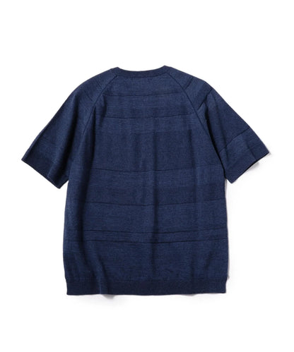 SHIPS: ランダム ボーダー ニット Tシャツ
