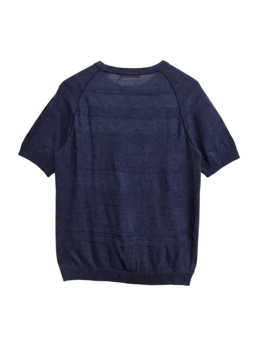 SHIPS: ランダム ボーダー ニット Tシャツ