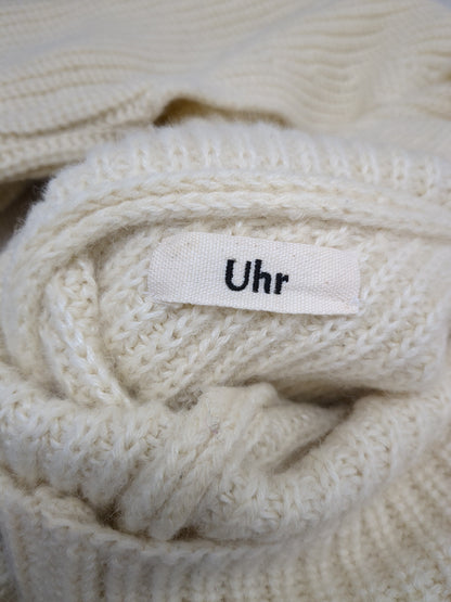 UHR:BACK OPEN HIGHNECK KNIT