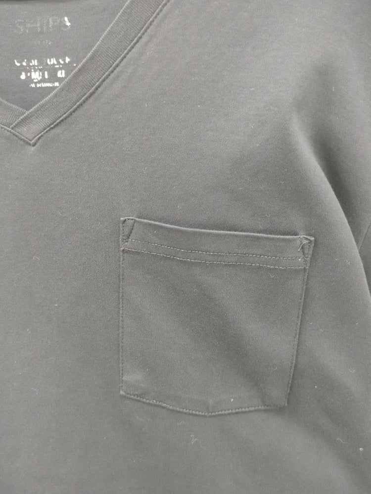 SHIPS Colors:〈接触冷感〉シルケット コットン Vネック TEE