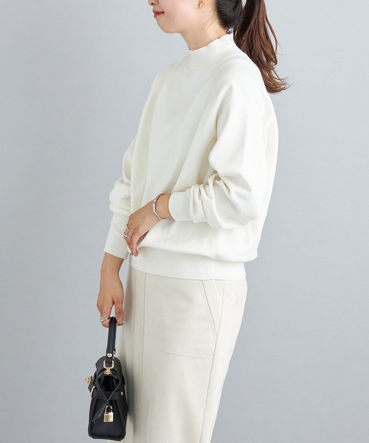 〈手洗い可能〉オーガニックコットンシルクプルオーバー