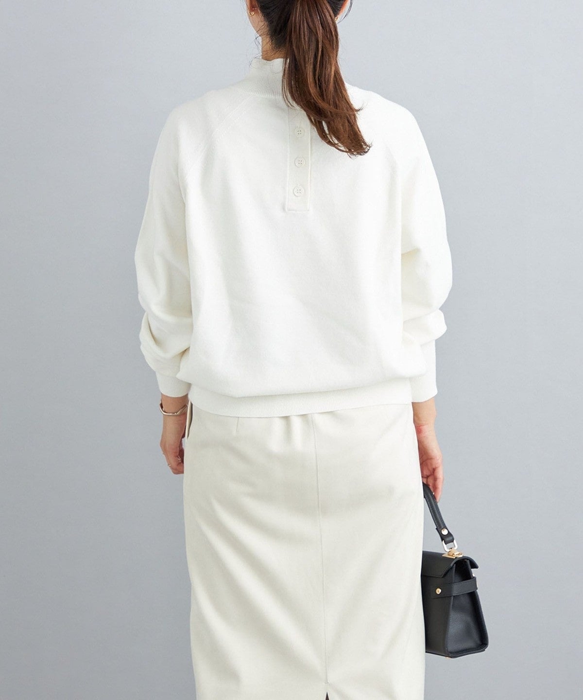 〈手洗い可能〉オーガニックコットンシルクプルオーバー