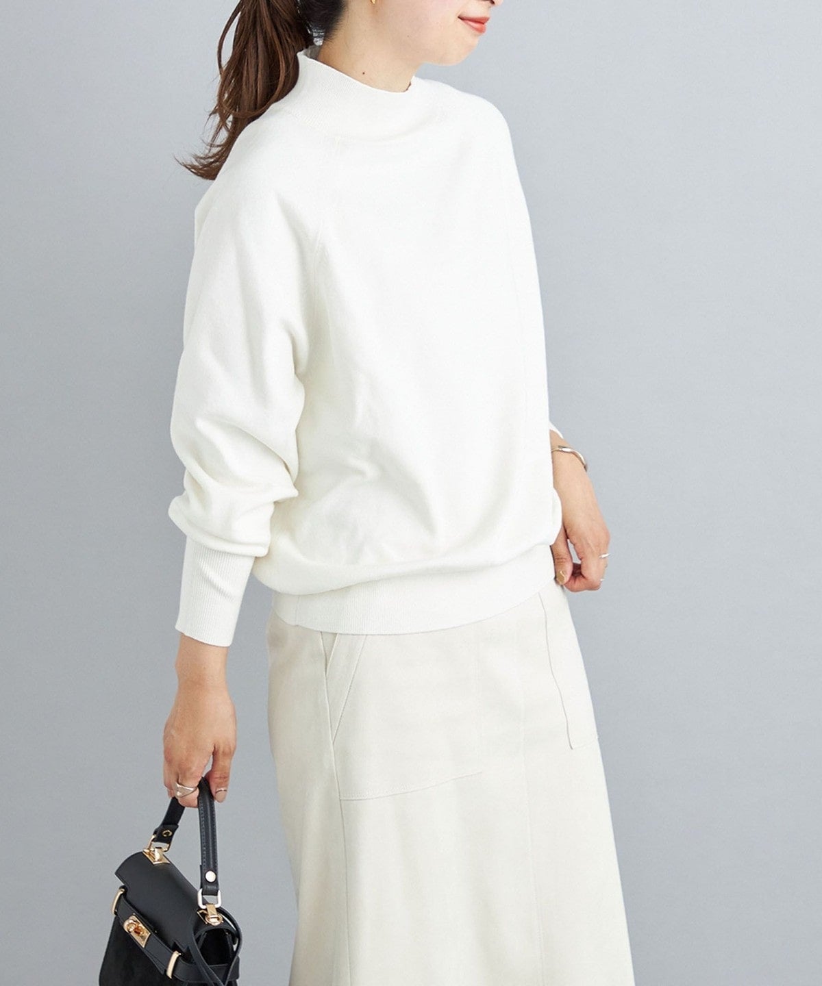 〈手洗い可能〉オーガニックコットンシルクプルオーバー