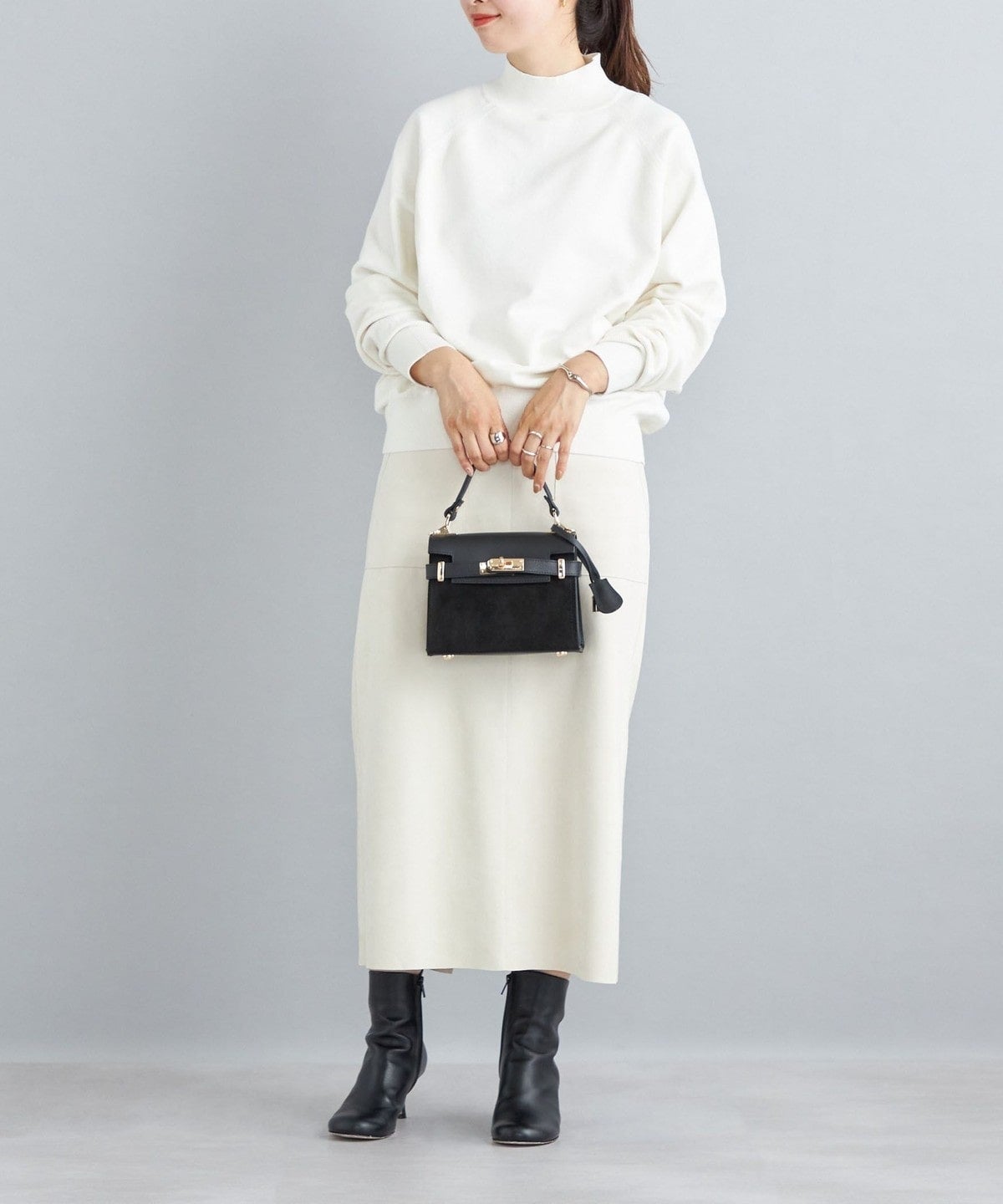 〈手洗い可能〉オーガニックコットンシルクプルオーバー