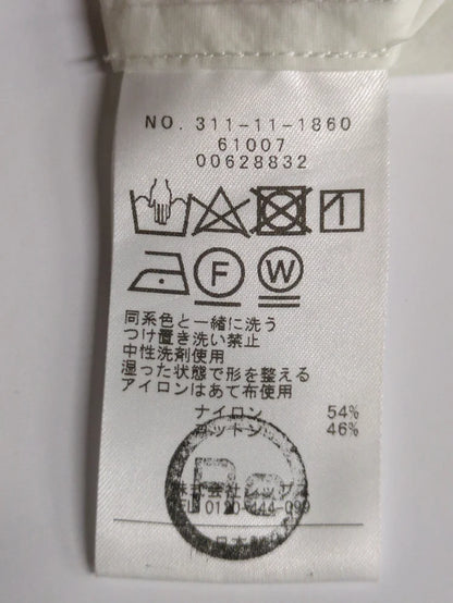 〈手洗い可能〉綿 ナイロン ワッシャー タフタ スタンドカラー シャツ