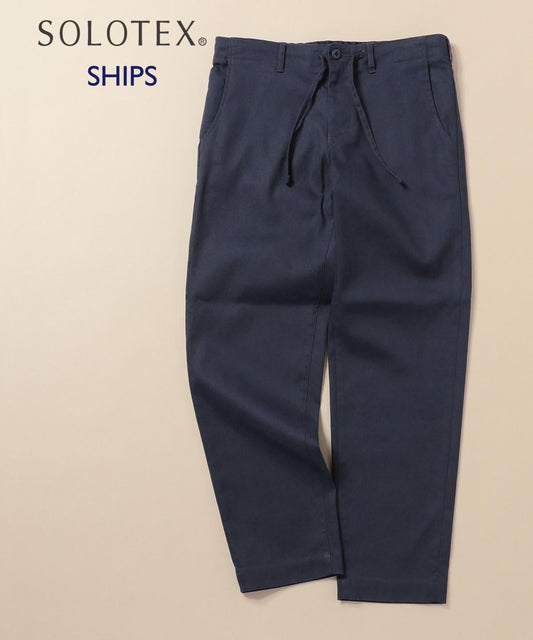 SHIPS: SOLOTEX(R) サフィラン リネン ハイブリッド イージー パンツ 20SS
