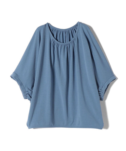 〈洗濯機可能〉ドルマン ギャザー ブラウス TEE