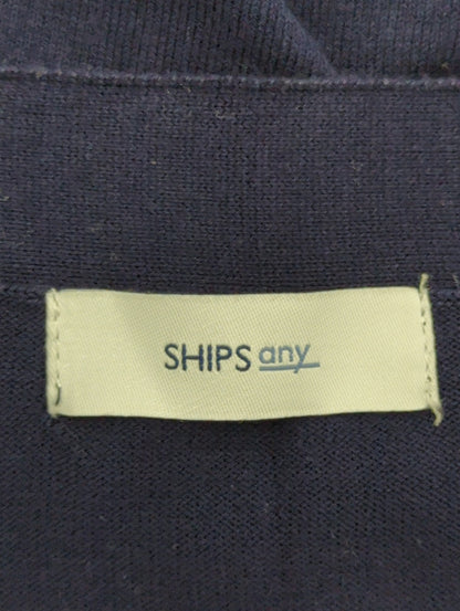 SHIPS any: ファインコットン カラー ニット Vネック カーディガン