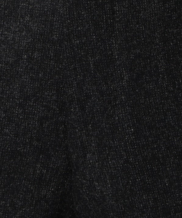 SD: フラノ ノープリーツ メランジ ピンヘッド パンツ(ダークグレー)