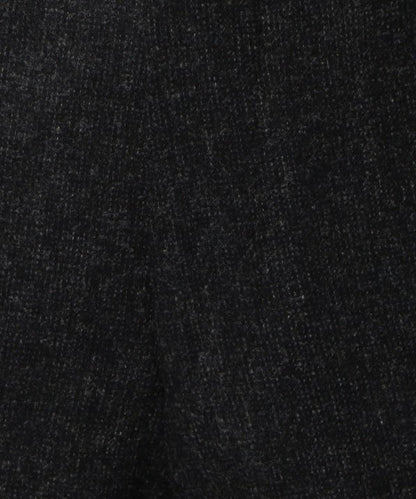 SD: フラノ ノープリーツ メランジ ピンヘッド パンツ(ダークグレー)