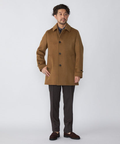 SHIPS: メリノウール 無地 ダブルフェイス ショート カーコート