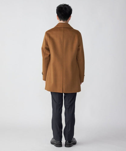 SHIPS: メリノウール 無地 ダブルフェイス ショート カーコート