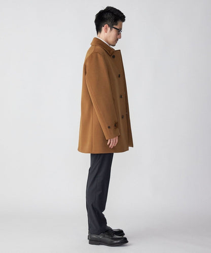 SHIPS: メリノウール 無地 ダブルフェイス ショート カーコート
