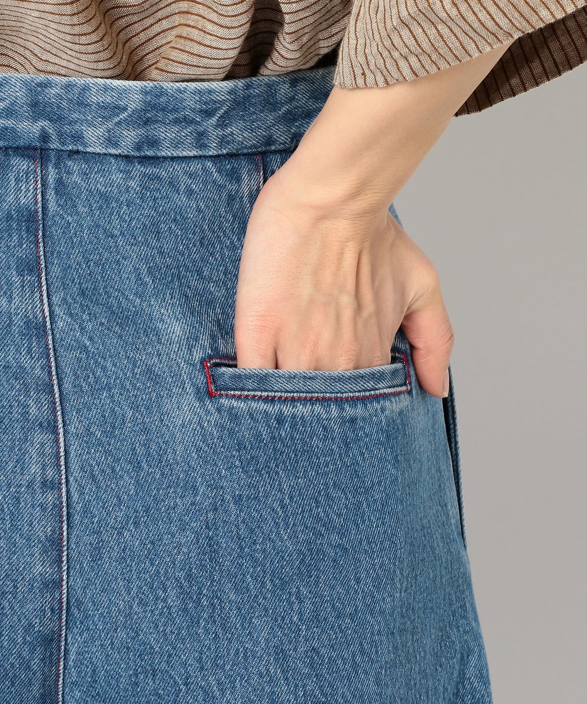 jejia:フリンジデニムパンツ