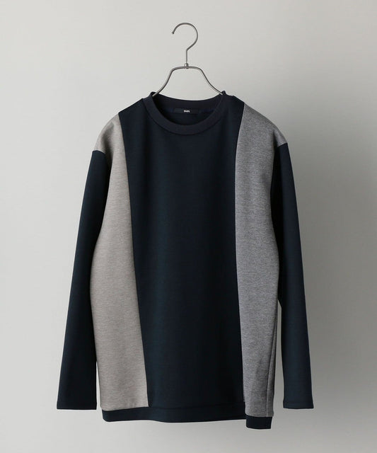 SHIPS: パネル アシンメトリー ポンチ ロングスリーブ カットソー (ロンT) 21SS