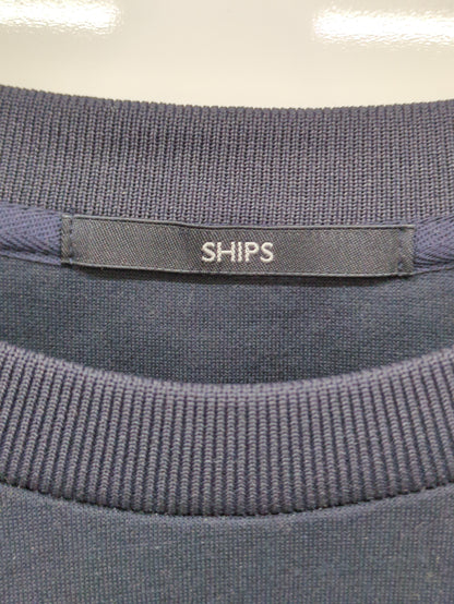 SHIPS: パネル アシンメトリー ポンチ ロングスリーブ カットソー (ロンT) 21SS