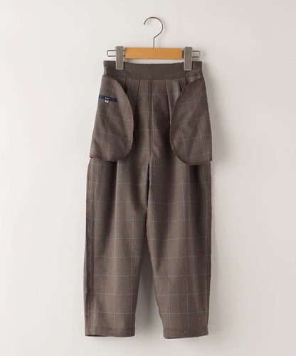 SHIPS KIDS:100〜130cm / チェック タック パンツ