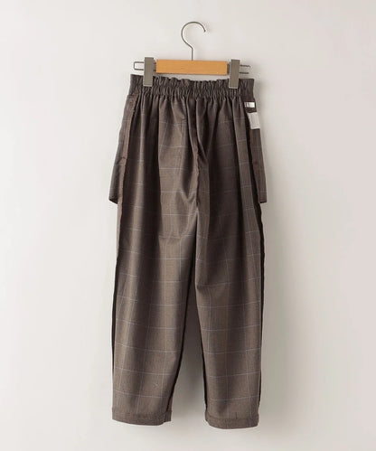 SHIPS KIDS:100〜130cm / チェック タック パンツ