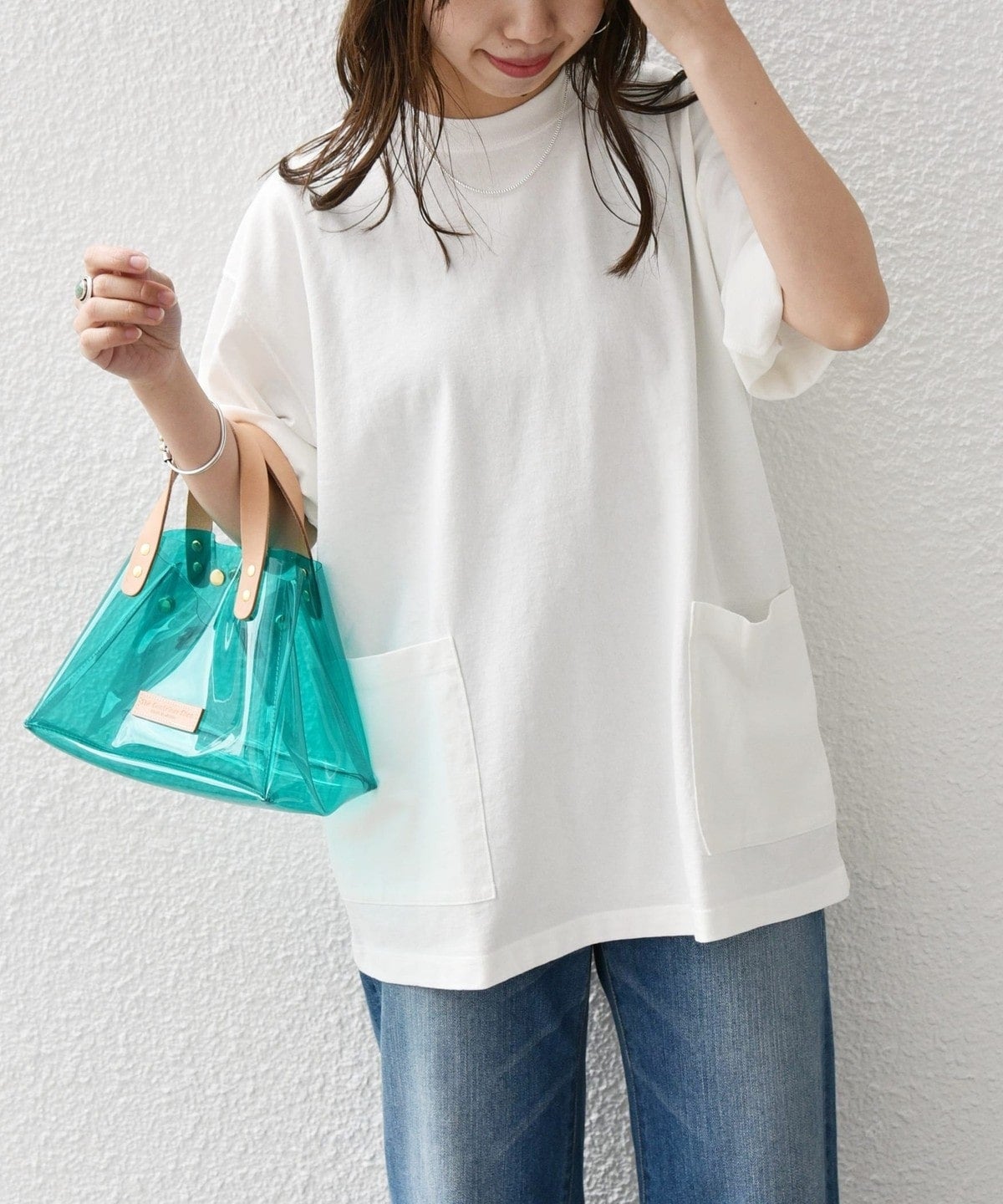 SHIPS any: "COTTON USA" 6oz オーバーサイズ キャンプポケット Tシャツ