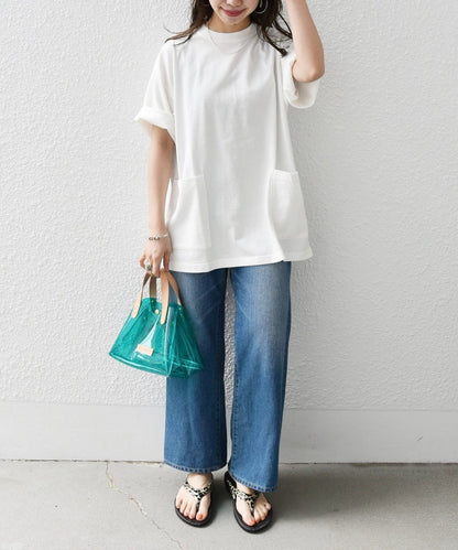 SHIPS any: "COTTON USA" 6oz オーバーサイズ キャンプポケット Tシャツ