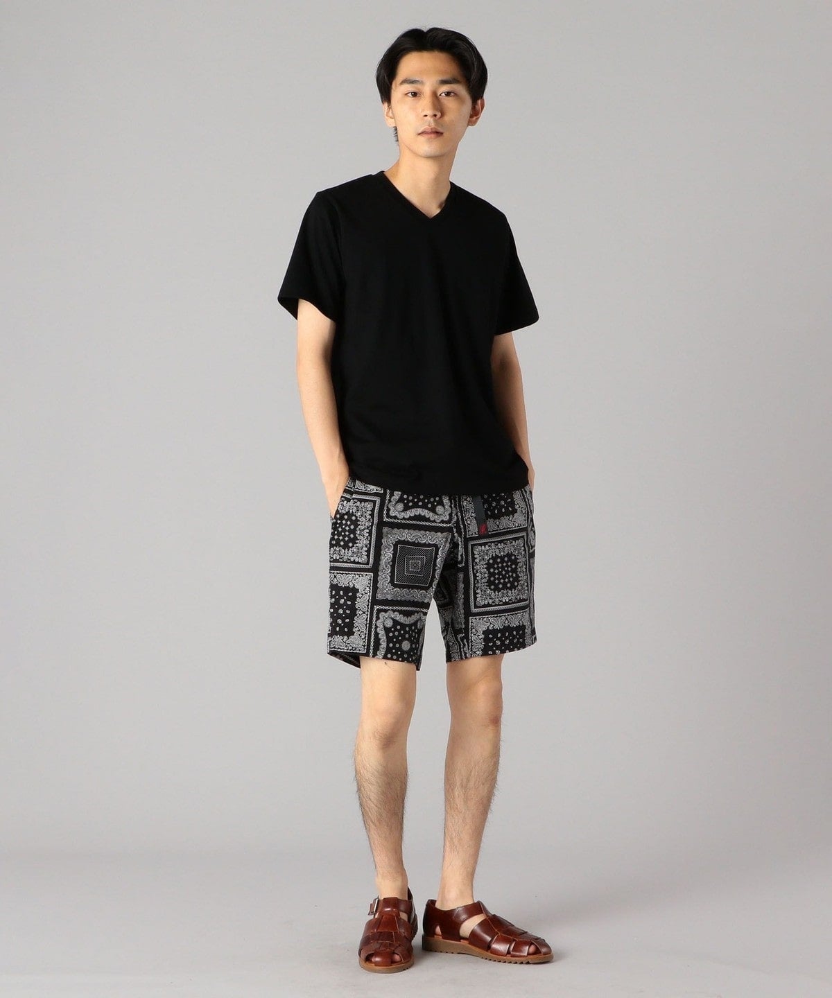 SHIPS: 抗菌・防臭 NANO-FINE（R） コットン Vネック Tシャツ
