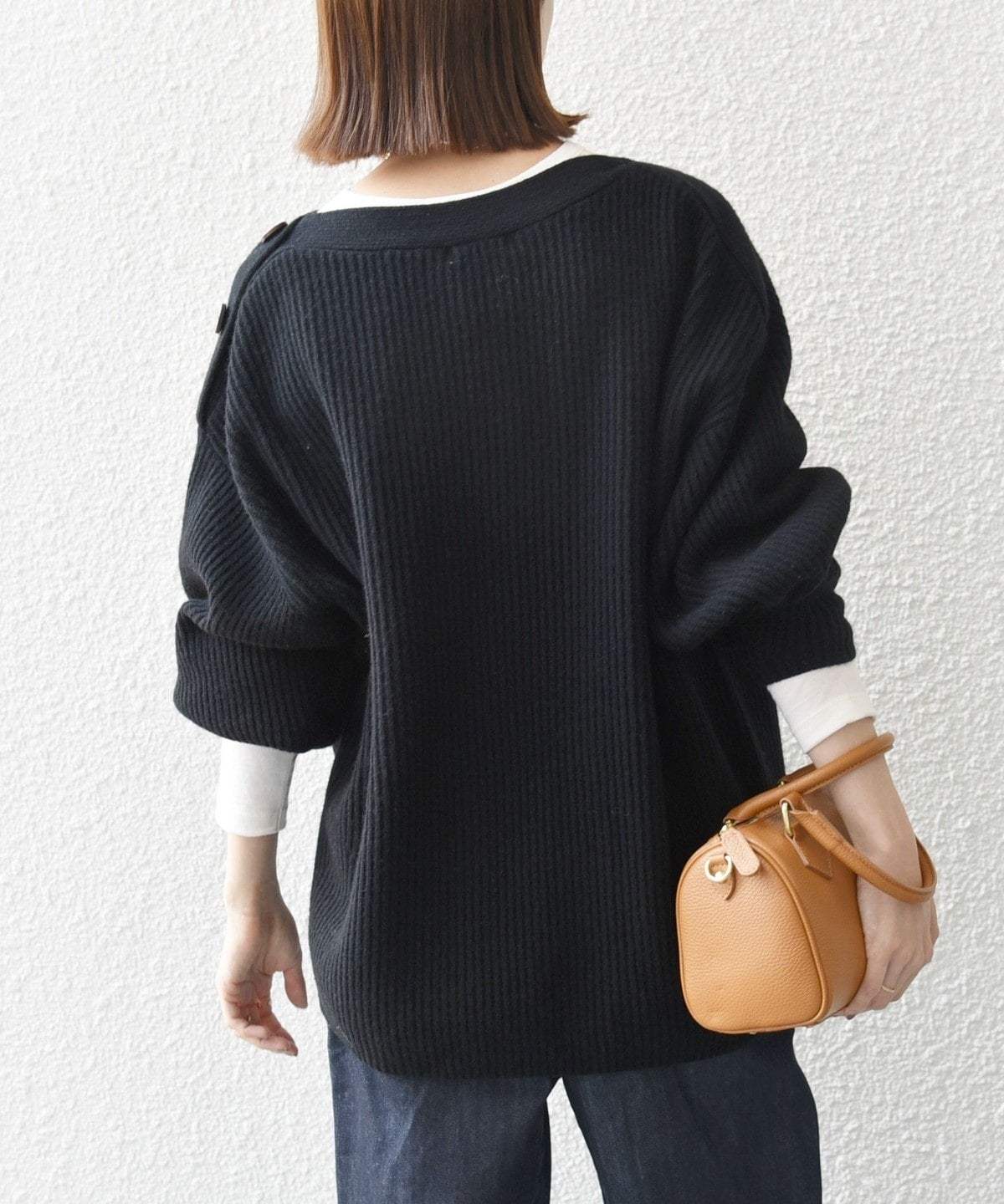 SHIPS any: AQUA カシミヤ ミックス ボートネック ニット プルオーバー