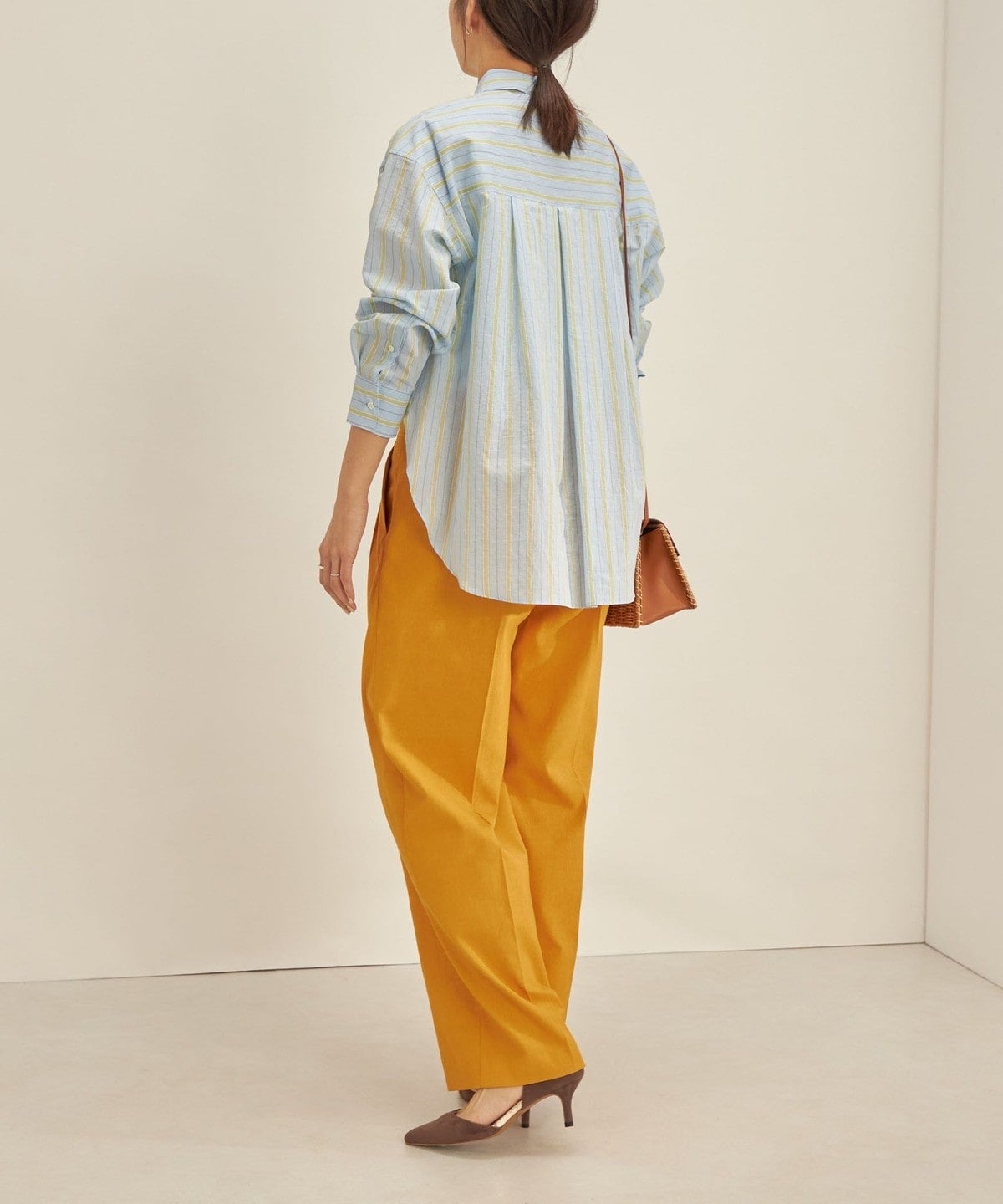 〈手洗い可能〉ドライ オックス ウエスト タック パンツ