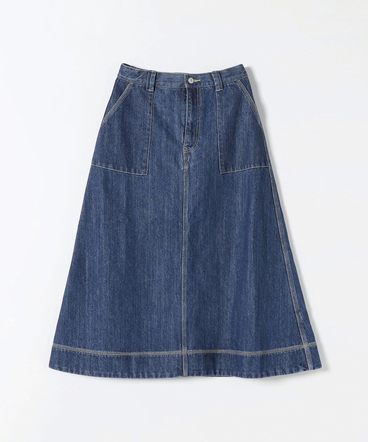 SHIPS any:〈ウォッシャブル〉カーゴ ミディ デニム スカート［SHIPS any DENIM］