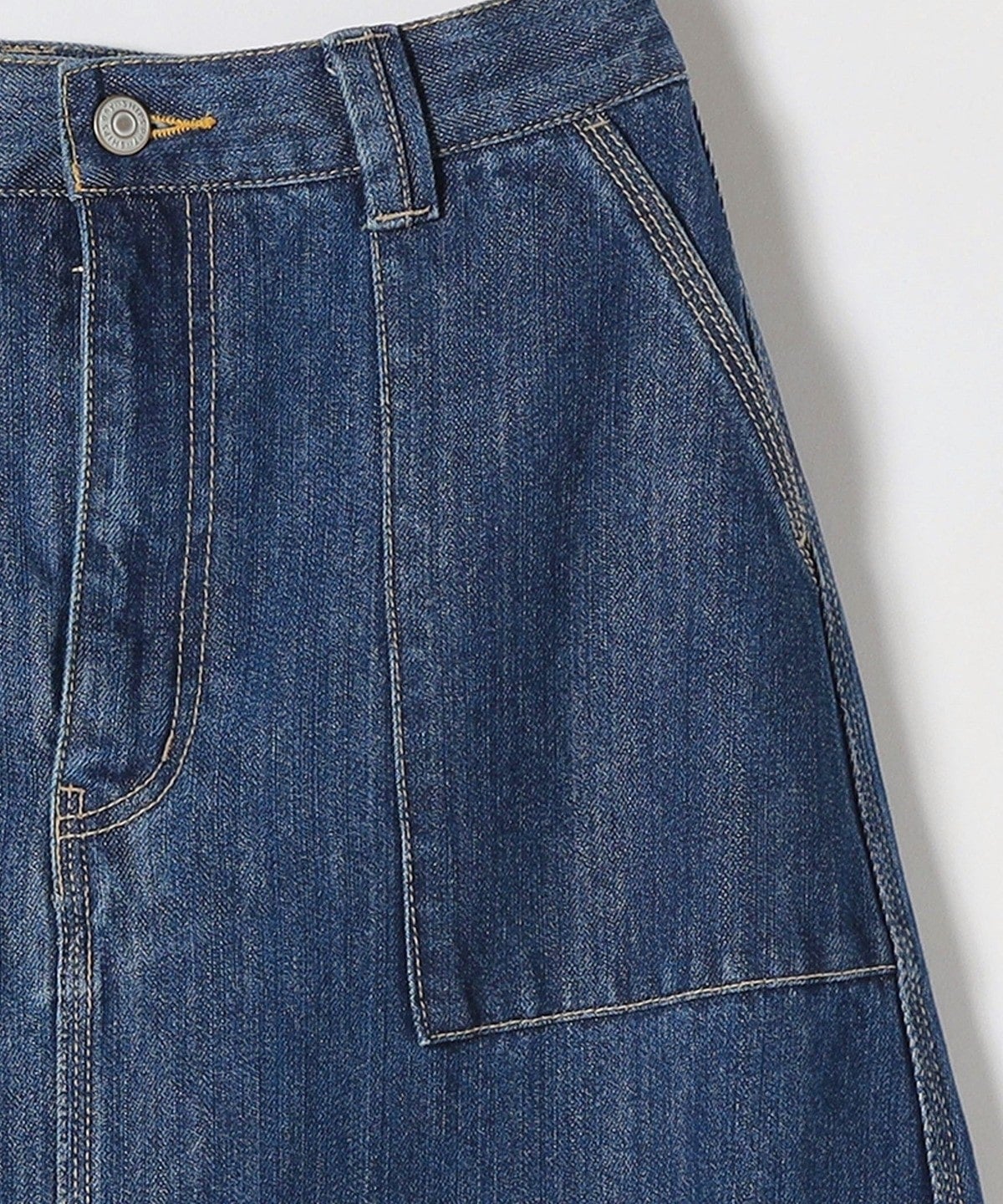 SHIPS any:〈ウォッシャブル〉カーゴ ミディ デニム スカート［SHIPS any DENIM］