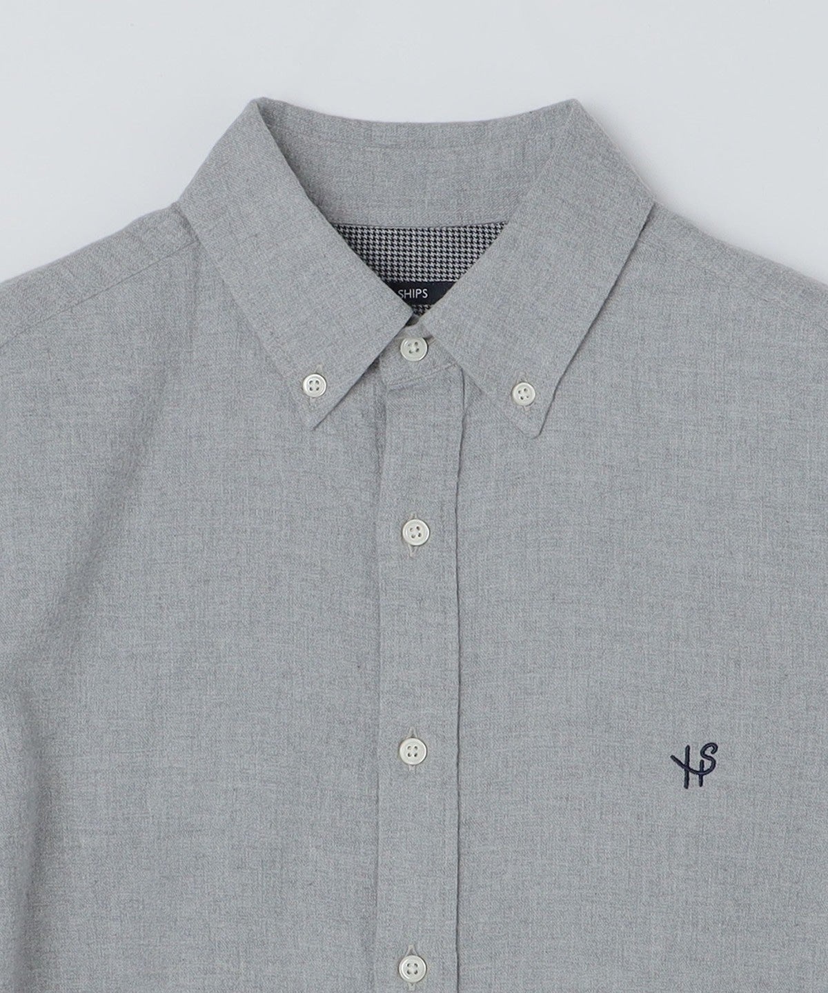 【WEB限定】SHIPS: MADE IN JAPAN ワンポイントロゴ 微起毛 ボタンダウンシャツ