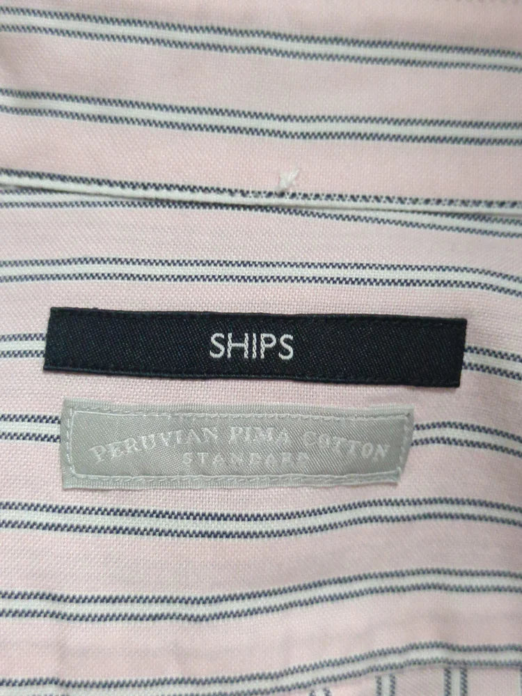 SHIPS: ペルヴィアン ピマ オックスフォード ストライプ ボタンダウンシャツ